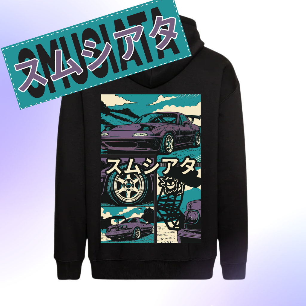 Mikina Smusiata MANGA čierna