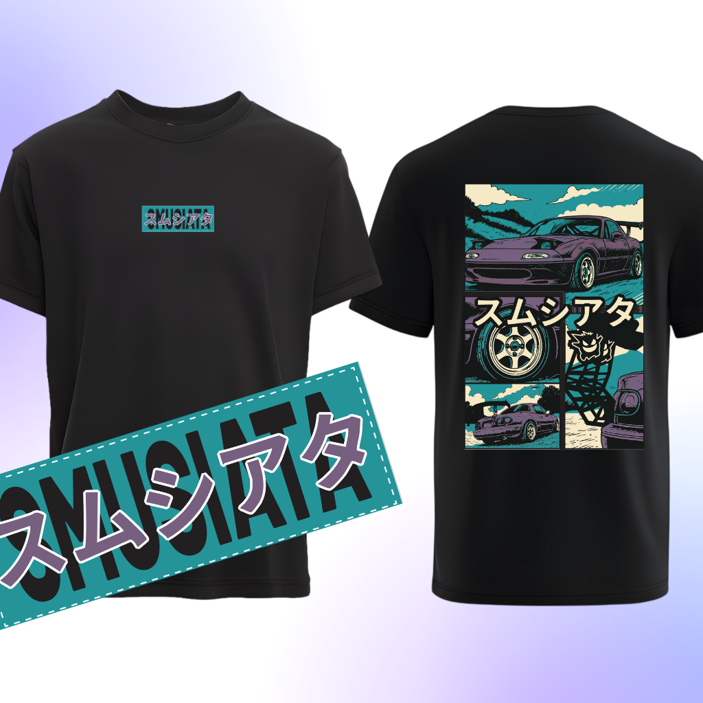 Tričko Smusiata MANGA Čierne