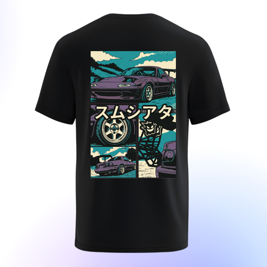 Tričko Smusiata MANGA Čierne